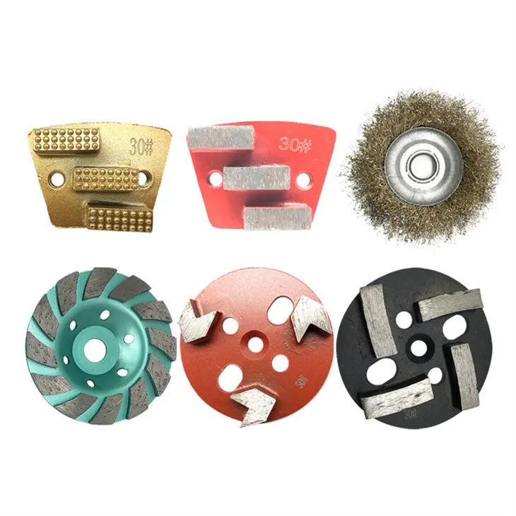 4 tommu málmgólfslípandi púði